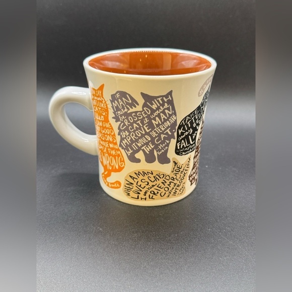 Literary Cat Mug - Kitten Quotes From Famous Writers 12 Oz Coffee Cup - Picture 1 of 8